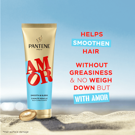 3 Minute Miracle kondicionér na vlasy Smooth & Sleek Amor PANTENE PRO-V