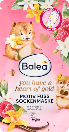 Maska na chodidlá s motívom (1 pár) - ponožky Balea