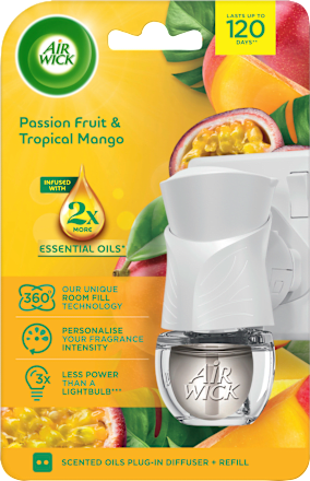 Punjenje za električni osvježivač zraka Essential Oils – Passion Fruit & Tropical Mango AIR WICK