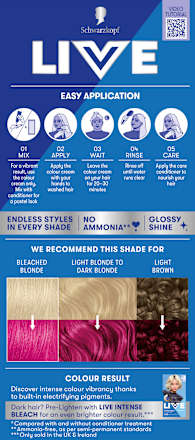 Ultra Brights Semi-permanente Tönung 93 Shocking Pink Schwarzkopf LIVE