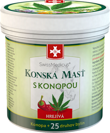 Hrejivá konská masť s konopou SwissMedicus
