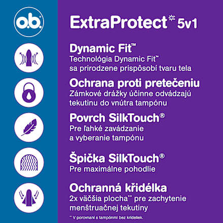 Tampóny ExtraProtect Normal o.b.
