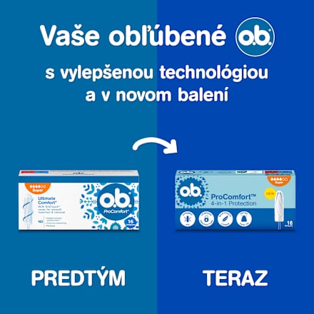 Tampóny ProComfort Super o.b.