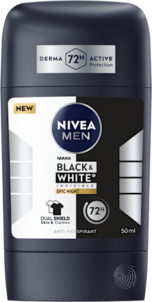 Део стик Black & White Invisible Epic Night  NIVEA MEN