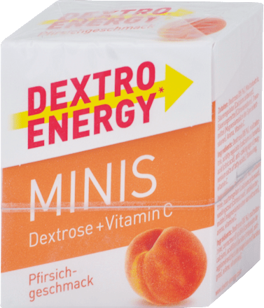 Dextróza MINIS + vitamín C, marhuľa DEXTRO ENERGY