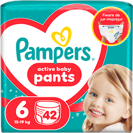 Scutece chiloțel numărul 6, 15kg+ Pampers active baby