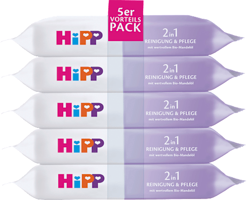Feuchttücher Mandelöl 2in1 (5x48 St) HiPP