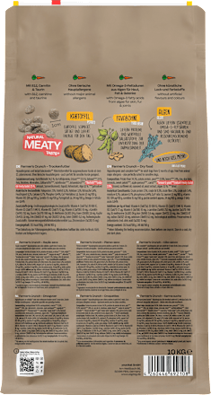 Trockenfutter Hund farmers crunch, hypoallergen VEGDOG