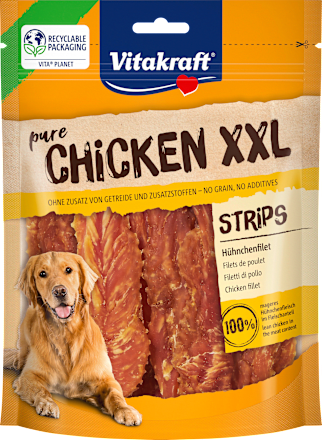 Hundeleckerli Strips pure Chicken XXL Vitakraft