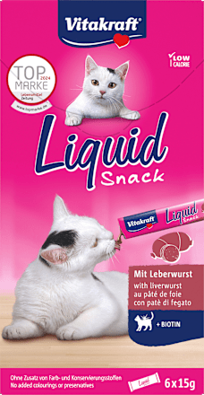 Katzensnack Liquid mit Leberwurst  Vitakraft