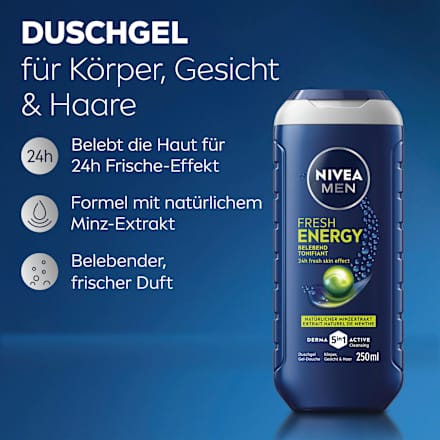 Duschgel Fresh Energy 5in1 NIVEA MEN