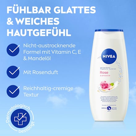 Pflegedusche Rose & Almond Oil NIVEA