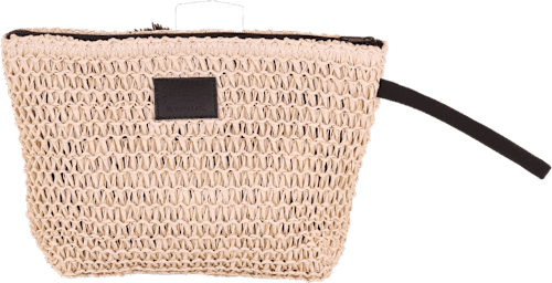 Torba za na plažo z napisom Beach v črni barvi Camomilla