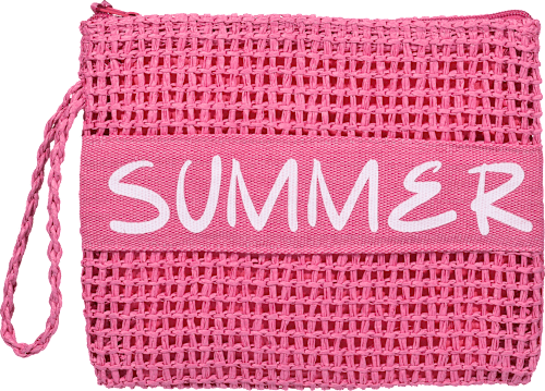 Torba za na plažo z napisom Summer v roza barvi Camomilla