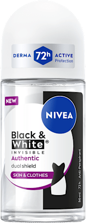 Roll-on deodorant Black & White Invisible Authentic NIVEA
