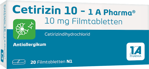 Cetirizin 10 - 1 A Pharma Filmtabletten 1A Pharma