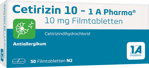 Cetirizin 10 - 1 A Pharma Filmtabletten 1A Pharma