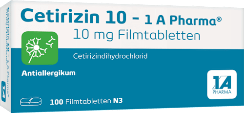 Cetirizin 10 - 1 A Pharma Filmtabletten 1A Pharma