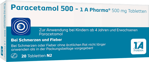 Paracetamol 500 - 1 A Pharma Tabletten 1A Pharma