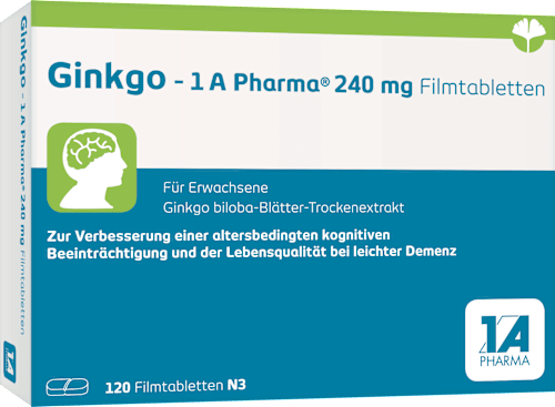 Ginkgo - 1 A Pharma 240 mg Filmtabletten 1A Pharma
