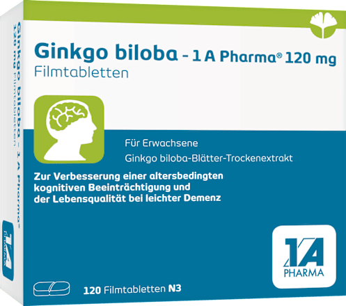 Ginkgo biloba - 1 A Pharma 120 mg Filmtabletten 1A Pharma