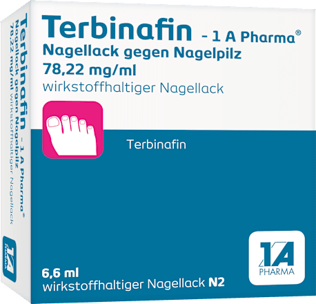 Terbinafin - 1 A Pharma Nagellack gegen Nagelpilz 78,22 mg/ml 1A Pharma