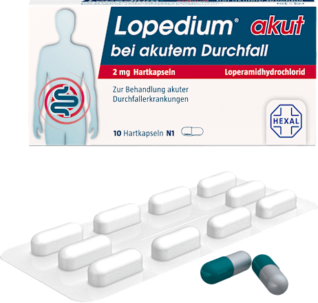 Lopedium akut Durchall 2mg Hartkapseln Lopedium