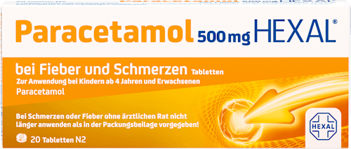 Paracetamol 500 mg HEXAL bei Fieber und Schmerzen HEXAL
