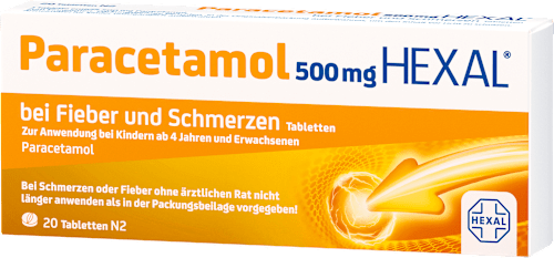 Paracetamol 500 mg HEXAL bei Fieber und Schmerzen HEXAL