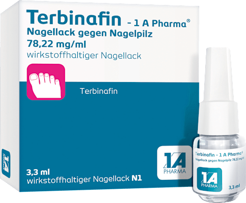 Terbinafin - 1 A Pharma Nagellack gegen Nagelpilz 78,22 mg/ml 1A Pharma
