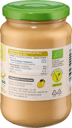 Fruchtmark Quitte-Birne mit Banane dmBio