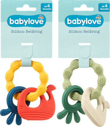 Anello massaggiagengive in silicone assort. babylove