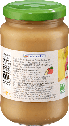 Bio sadna kaša iz jabolk in banan dmBio