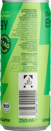 Energy Drink Bio Limette Minze Gurke share