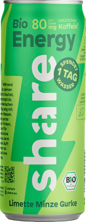 Energy Drink Bio Limette Minze Gurke share