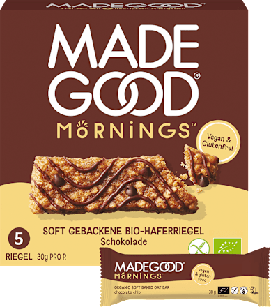 Haferriegel Soft Baked Oats Chocolate Chips (5x30g) Made Good