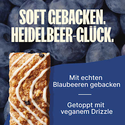 Müsliriegel, Blueberry Flavour, Soft Baked Oat Bars (5 Stück) Made Good