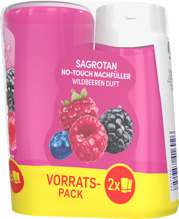 Flüssigseife No Touch Wildbeere, Nachfüllpack (2x250 ml)  Sagrotan
