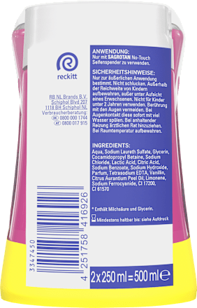 Flüssigseife No Touch Wildbeere, Nachfüllpack (2x250 ml)  Sagrotan