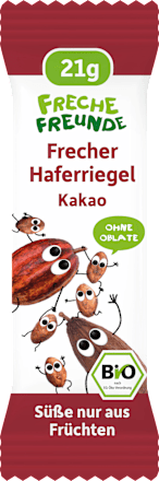 Getreideriegel Hafer Kakao ab 1 Jahr Freche Freunde