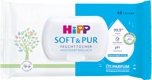 Feuchttücher Soft & Pur 3x48 St. HiPP Babysanft