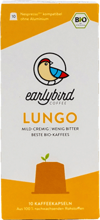 Kaffeekapseln Lungo earlybird coffee