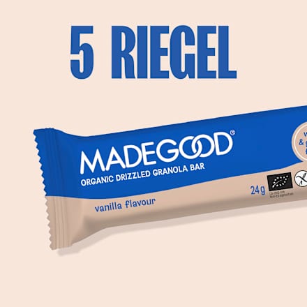 Müsliriegel, Chocolate Drizzled, Granola Bars, Vanilla Flavour (5 Stück) Made Good