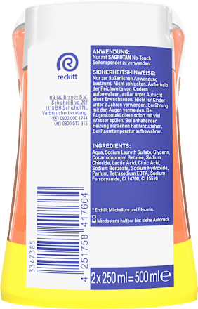 Flüssigseife No Touch Manuka Honig Nachfüllpack (2x250 ml) Sagrotan