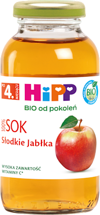 Sok słodkie jabłka BIO po 4. m-cu życia HiPP