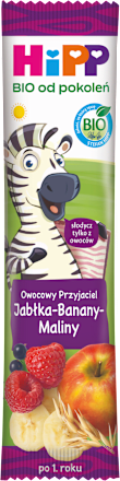 Batonik Owocowy Przyjaciel Jabłka-Banany-Maliny BIO HiPP