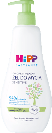 Żel do mycia ciała i włosów, od 1. dnia życia HiPP