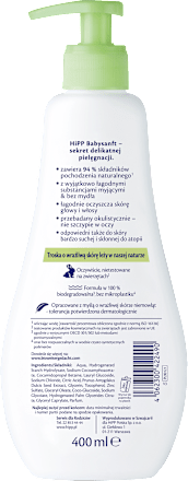 Żel do mycia ciała i włosów, od 1. dnia życia HiPP