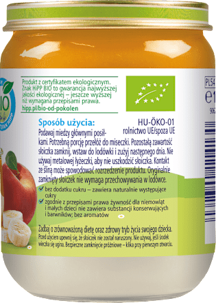 Brzoskwinie i morele z twarożkiem BIO, po 6. miesiącu HiPP