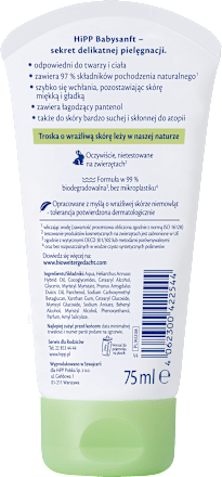Krem pielęgnacyjny do twarzy i ciała HiPP Babysanft
